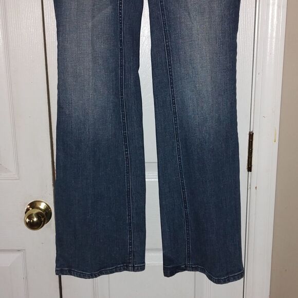 White House Black Market  Blanc Black embellished jeans  Sz 6 - Picture 2 of 8